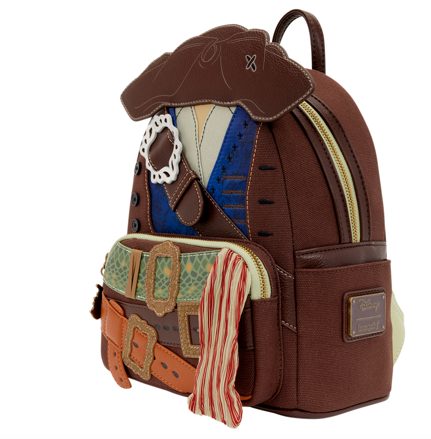 Loungefly Disney Pirates of the Caribbean Jack Sparrow Cosplay Mini Backpack