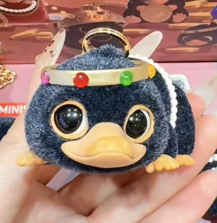 Mini Jewelry Museum Series Flocked Blind Box Kawaii Niffler Keychain