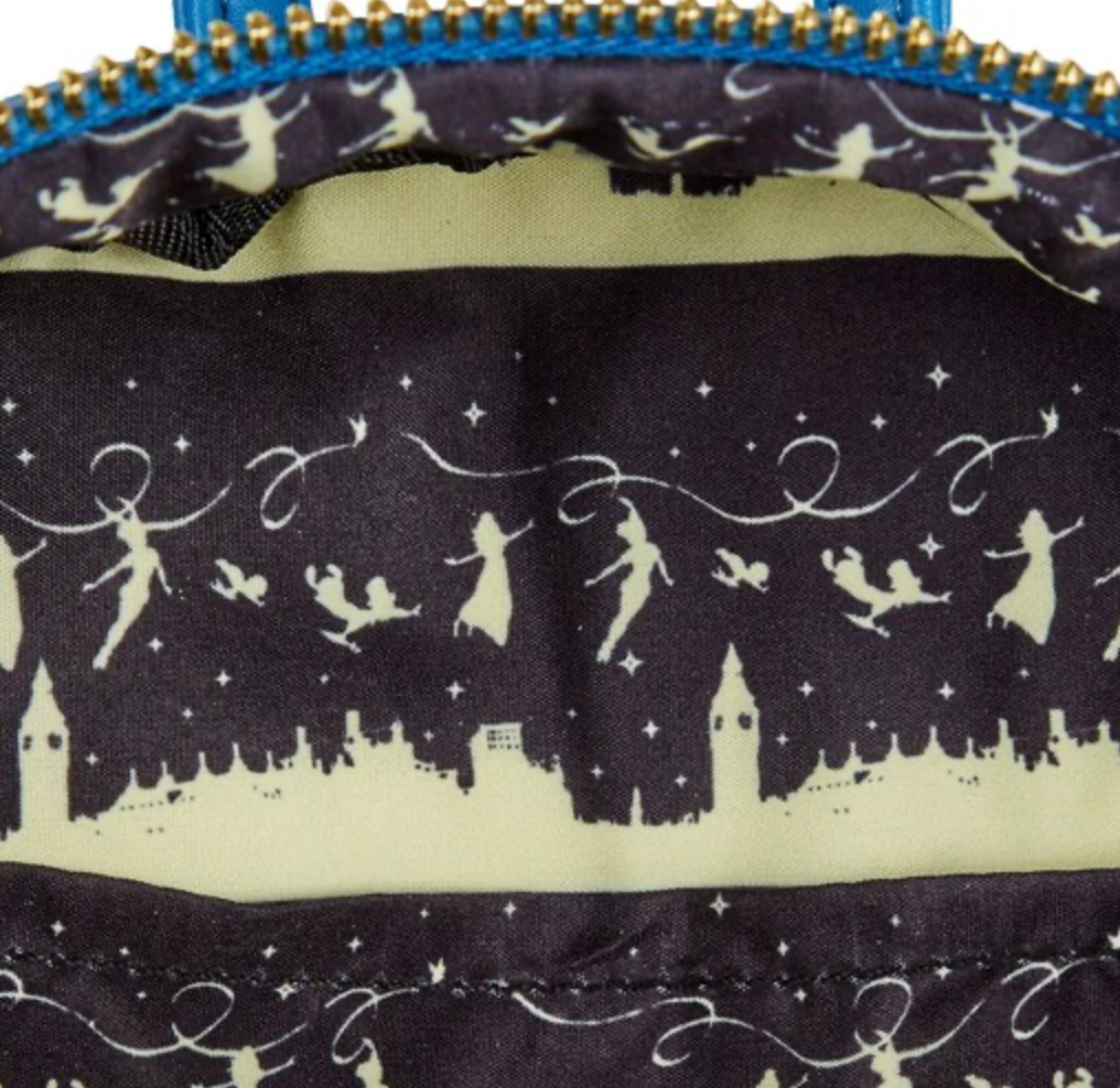 Loungefly Disney Peter Pan Clock Glow in the Dark Mini Backpack