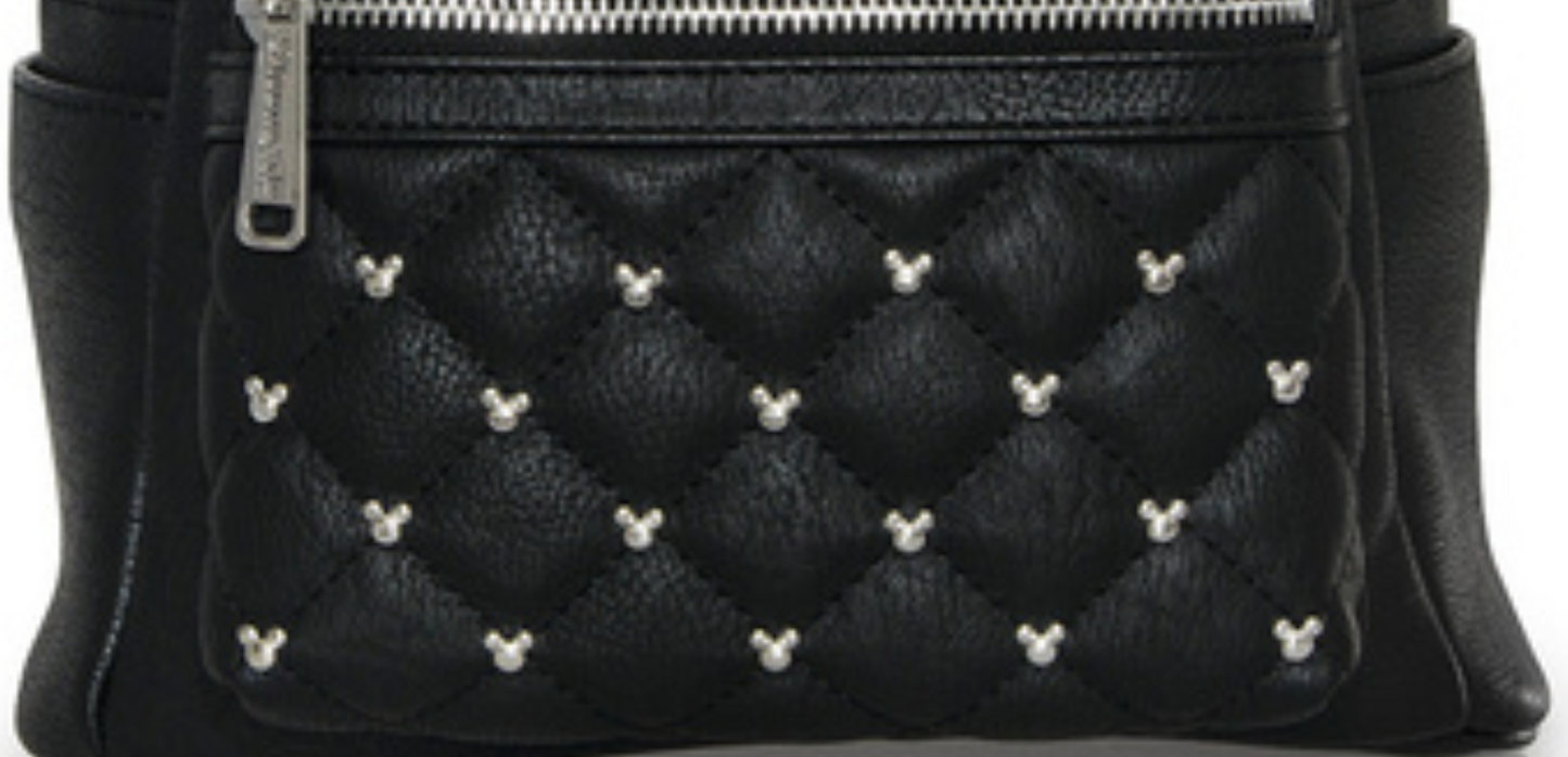 Loungefly Minnie Mouse Classic Bow Quilted Texture Ear Mini Backpack