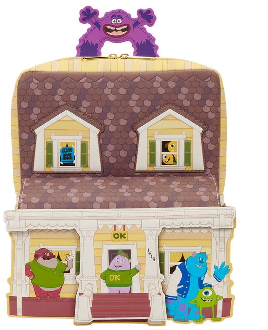 Loungefly Pixar Monsters Inc University Oozma Kappa House Figural Mini Backpack