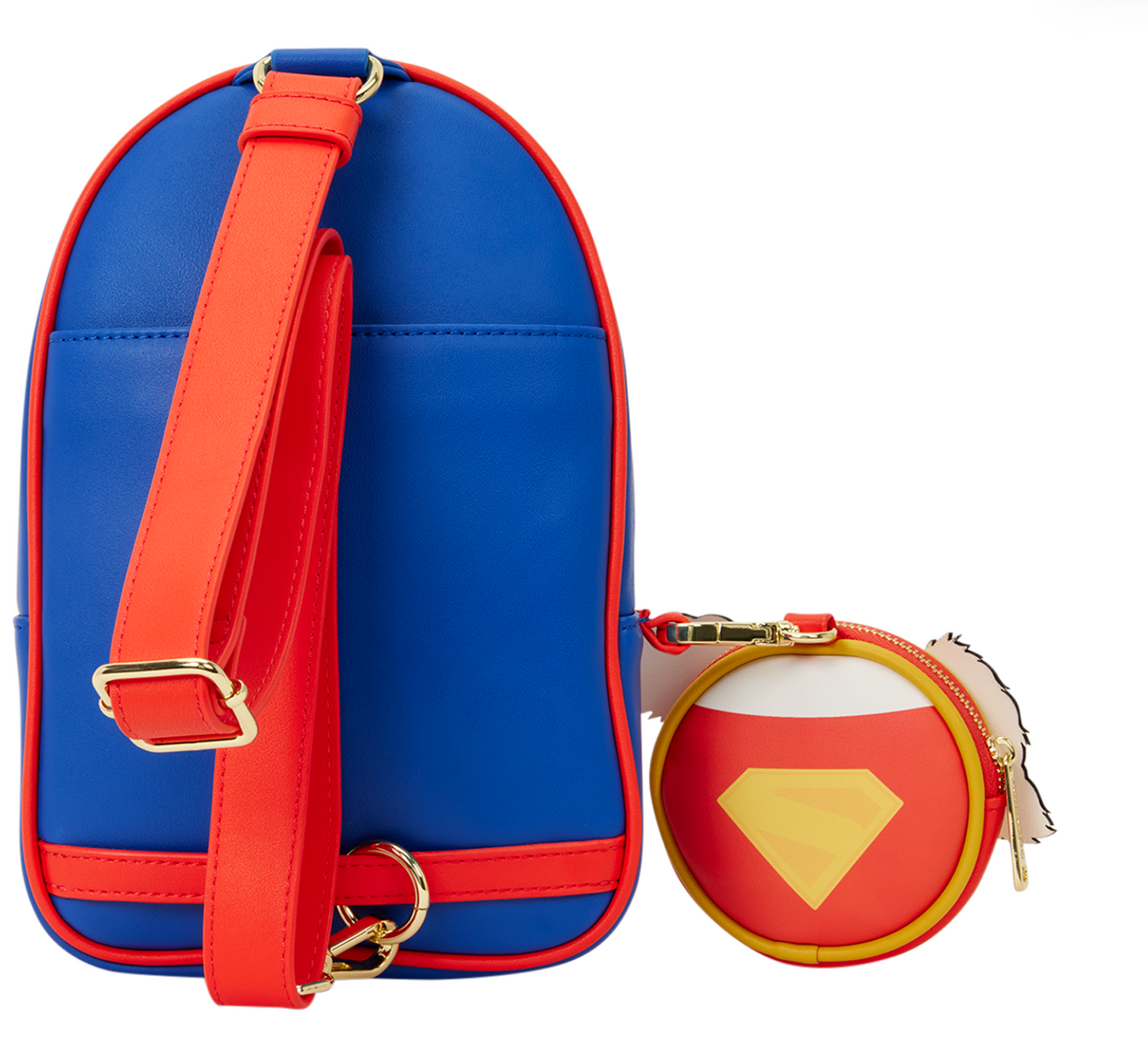 Loungefly DC Comic Supergirl Krypto Sling Crossbody Bag with Coin Bag