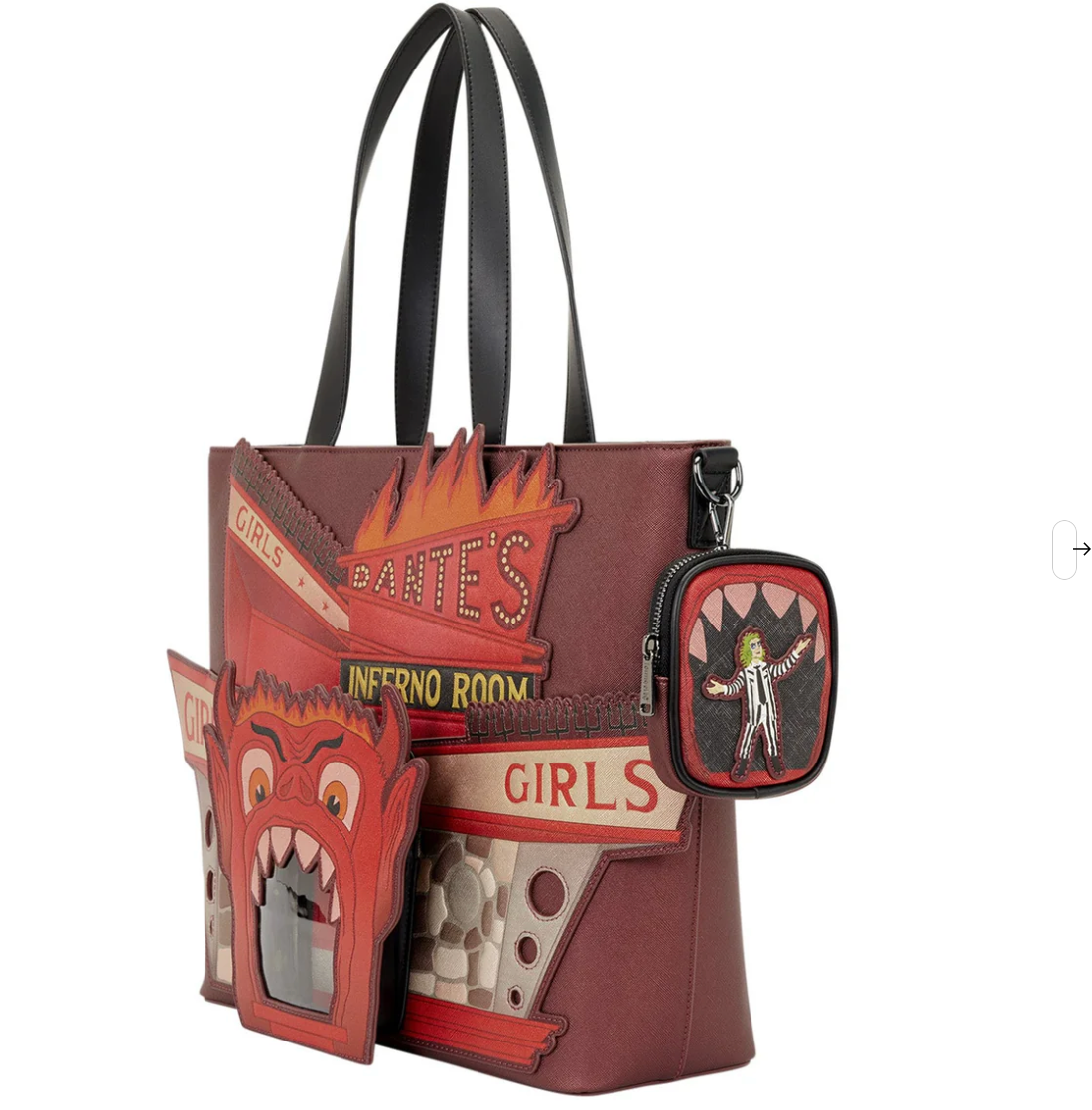 Loungefly Warner Bros Beetlejuice Tote Bag