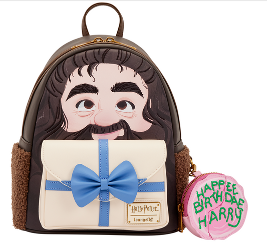 Loungefly Harry Potter Hagrid Birthday Cake Cosplay Mini Backpack with Coin Bag