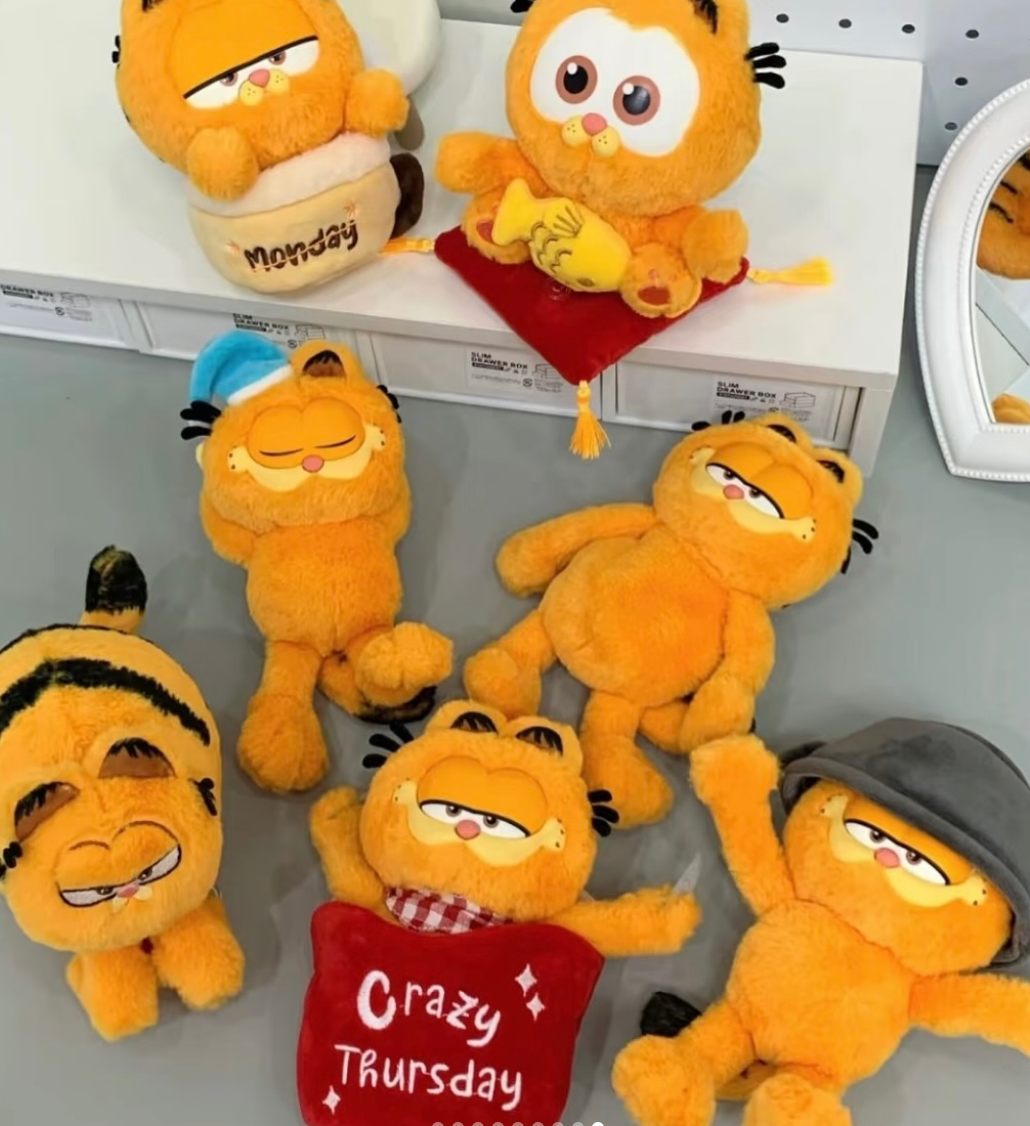 Garfield working week Plush toy Blind Box