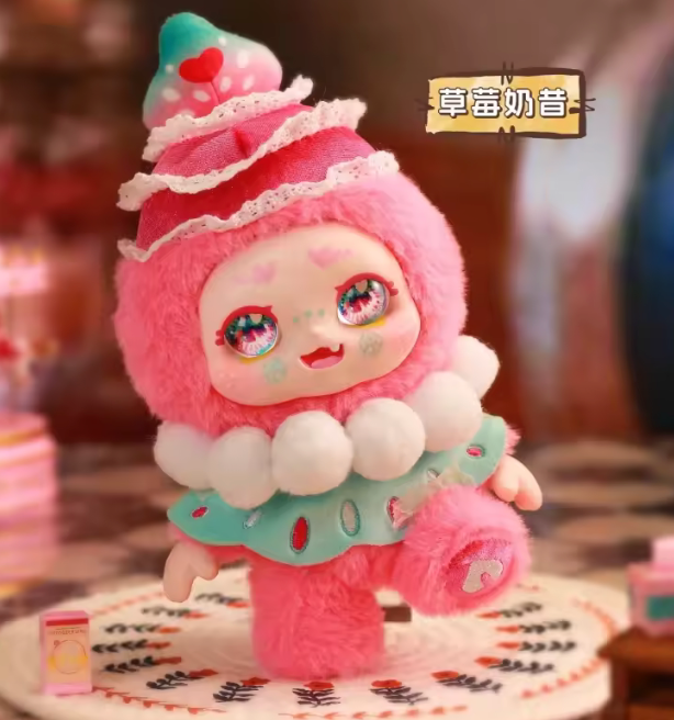 Kimmon Lets Café plush blind box kawaii collectible toy close up detail
