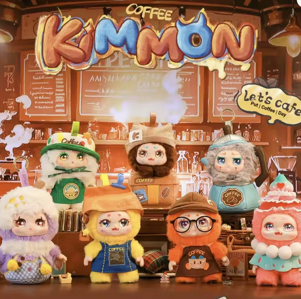 Kimmon Lets Café plush blind box mystery kawaii collectible display toy
