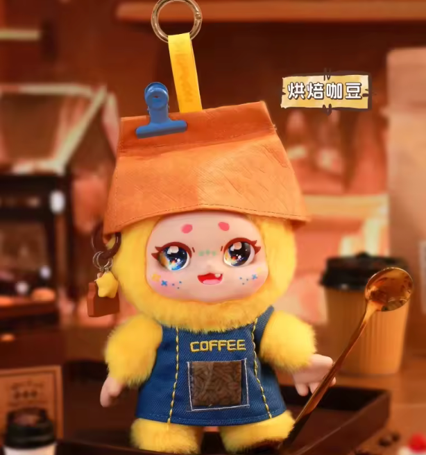 Kimmon Lets Café plush blind box cute collectible mystery toy packaging

